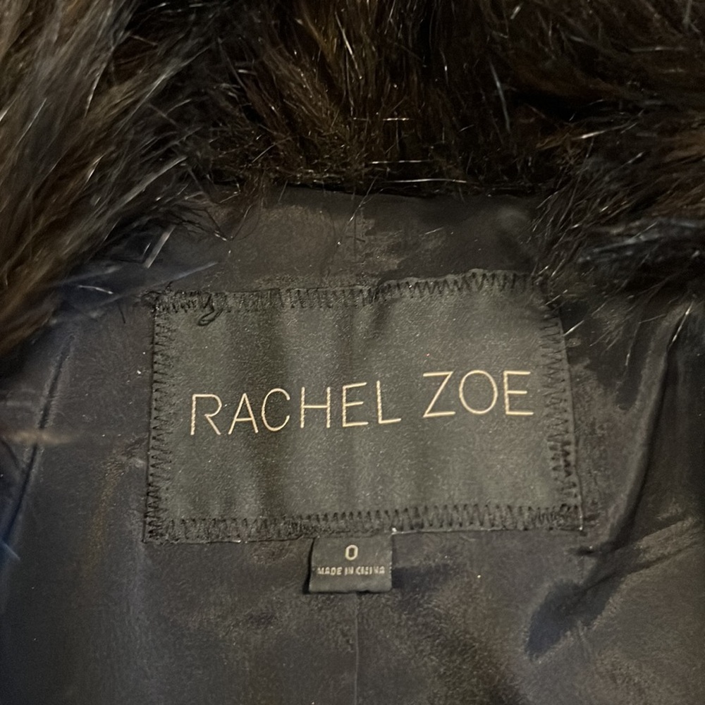 Rachel Zoe fur jacket. Size 0 - Picture 2 of 10